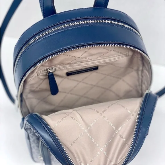 MICHAEL KORS Jaycee Medium Ombré Signature Logo Backpack
And Wallet Set Navy - Picture 4 of 12